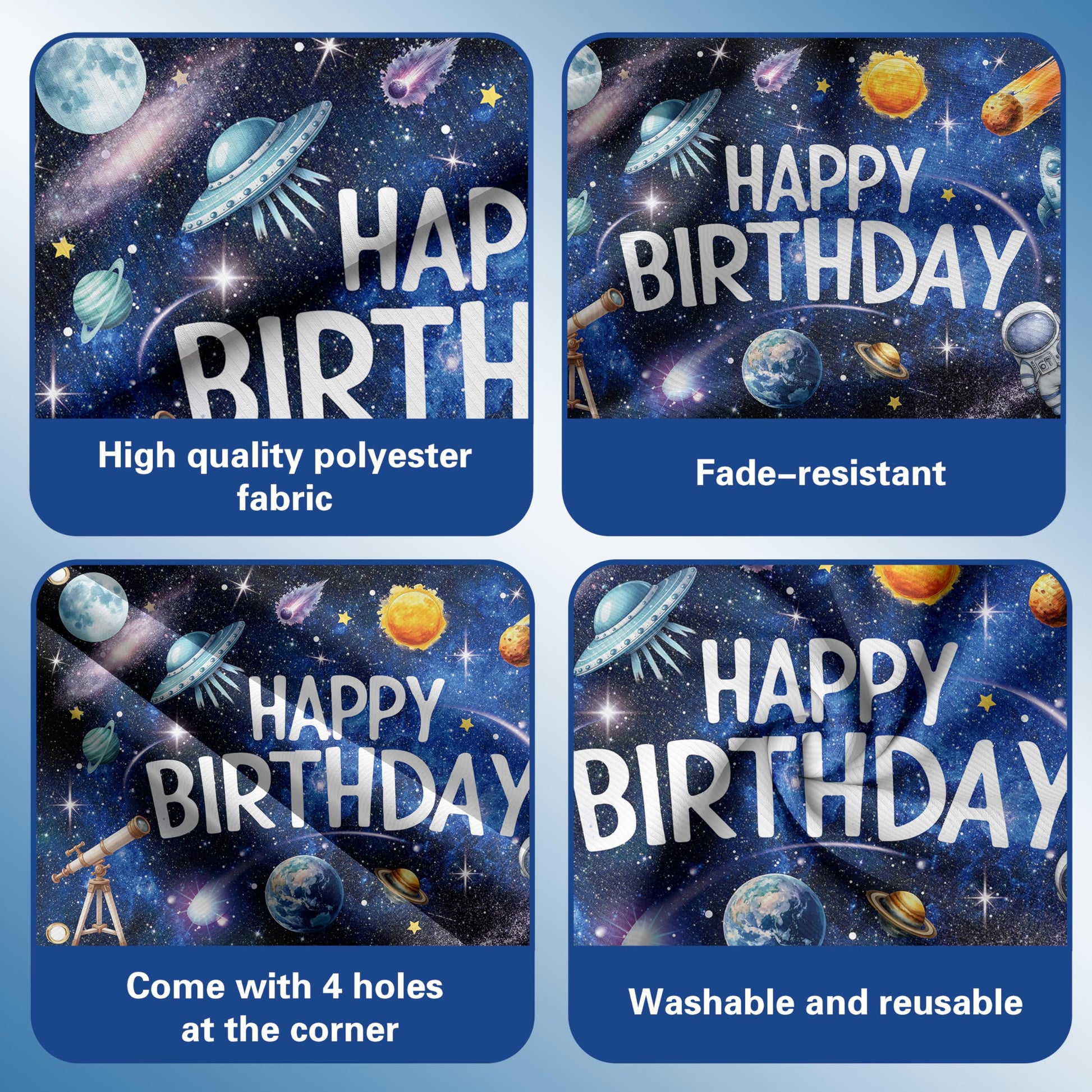 Outer Space Birthday Decorations for Boys,Party Decor Supplies Boy