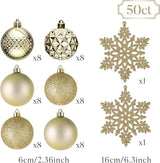 Valery Madelyn Christmas Tree Decorations Ornament Set, 50ct 2.36 #10