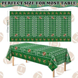 Super Game Bowl Party Decorations 2026 - Green Tablecloth for