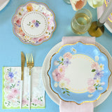 Kate Aspen Tea Party Decorations, Colorful Pastel Plates And Napkins
