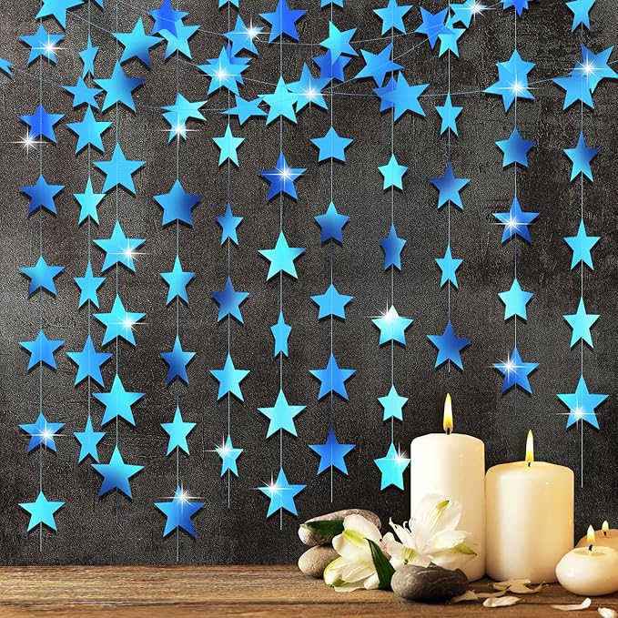 Patelai Glitter Star Garland Banner 2026 Graduation Decor 130 Feet