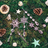 18pcs Crystal Christmas Ornaments for Christmas Tree Decorations-Light