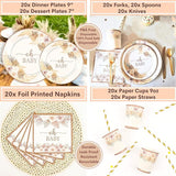 Mega 254 Pc Boho Baby Shower Decorations for Girl or Boy Neutral