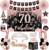 70th Birthday Decorations for Women 32PCS 70th Birthday Party
