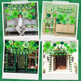 28 PCS St Patricks Day Decorations Green St Patricks Day Paper Fan