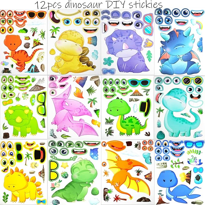 172PCS Dinosaur Party Favors for Kids 4 8 Ultimate Birthday Goodie