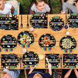 96Pcs Preschool Graduation Plates and Napkins Next Stop Kindergarten