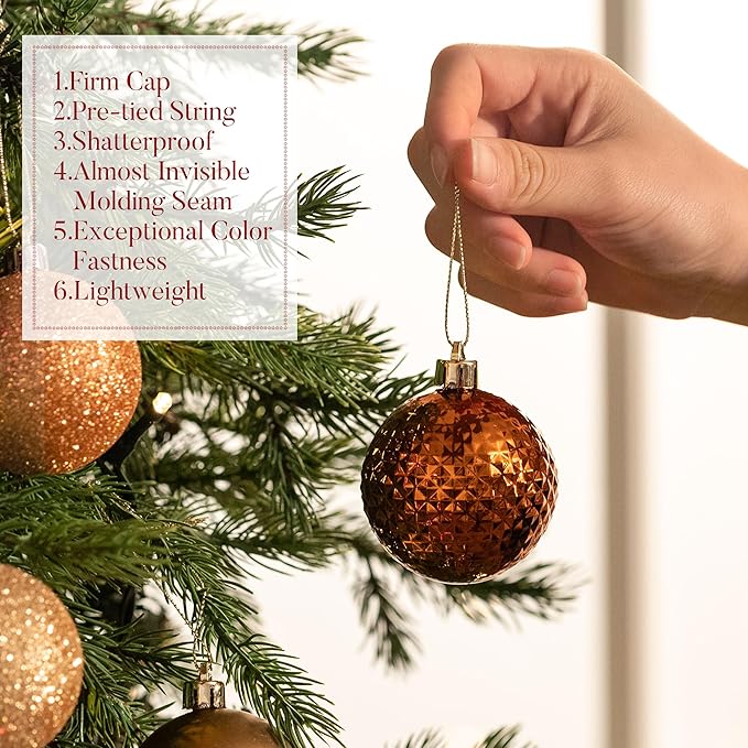 Valery Madelyn Christmas Tree Decorations Ornament Set, 50ct 2.36 #16