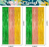 2 Pack Luau Decorations, 3.28 FT x 7.05 FT Summer Party Streamer,