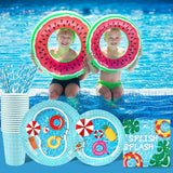 Pool Party Supplies Decorations Disposable Summer Kids Birthday