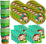 Monkey Birthday Party Supplies Jungle Animal Party Supplies Zoo