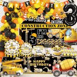 Construction 3rd Birthday Party Decorations Construction Truck 3rd