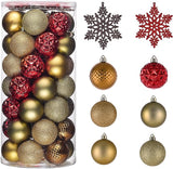 Valery Madelyn Christmas Tree Decorations Ornament Set, 50ct 2 Inches