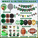 47 Pcs Football Birthday Party Decorations Football Party Supplies