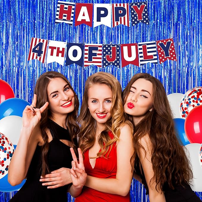 Melsan Graduation Decorations 2026, Tinsel Curtain Backdrop for