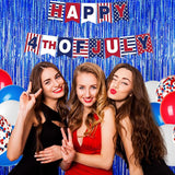 Melsan Graduation Decorations 2026, Tinsel Curtain Backdrop for