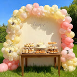 Dusty Pink Balloons Pastel Pink Yellow White Sand Balloons Boho Baby