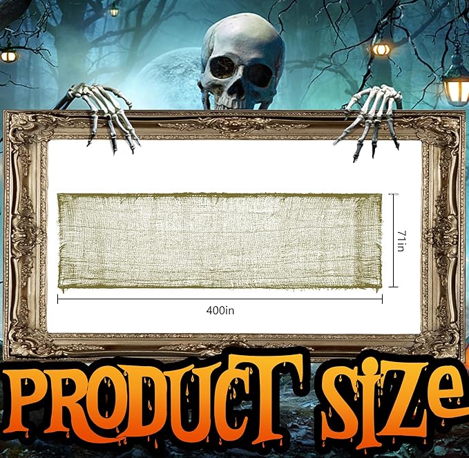 400 x 71 Halloween Creepy Cloth Halloween Spooky Fabric Cloth Scary