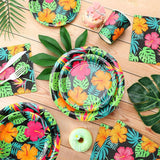 200 Pcs Tropical Nights Hawaiian Aloha Party Supplies Serve 50