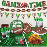 173PCS Football Party Supplies Kit for 24 Guests - Football Birthday