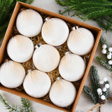 Velvet Ornaments for Christmas Tree Decorations - Beige Xmas Ball