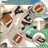 Game Time Football Burlap Banner Football Party Favors Decorations