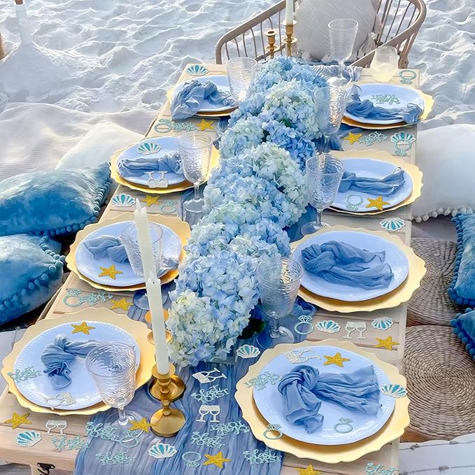 BeYumi Beach Bachelorette Table Confetti - 300Pcs Last Toast on the