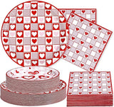 200Pcs Valentine's Day Decorations Happy Valentine Plates