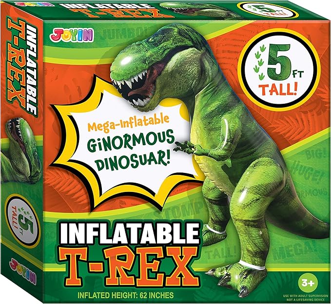 62” Giant T.rex Dinosaur Inflatable for Party Decorations Birthday