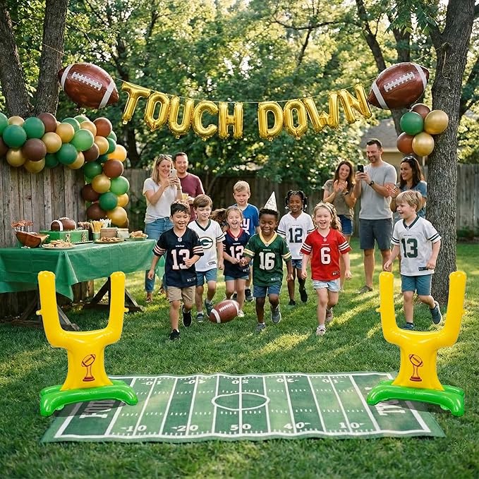 Football Party Decorations & with Football Goalpost Touch Down