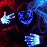 JOYIN Halloween Led Mask, Light Up Mask and Gloves for Cosplay Costume