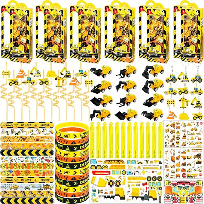 Construction Party Favors Pack For 12Guests Construction Birthday