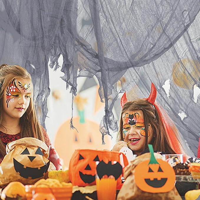 600 x 40 Inch Large Size Halloween Creepy Cloth Gray Halloween