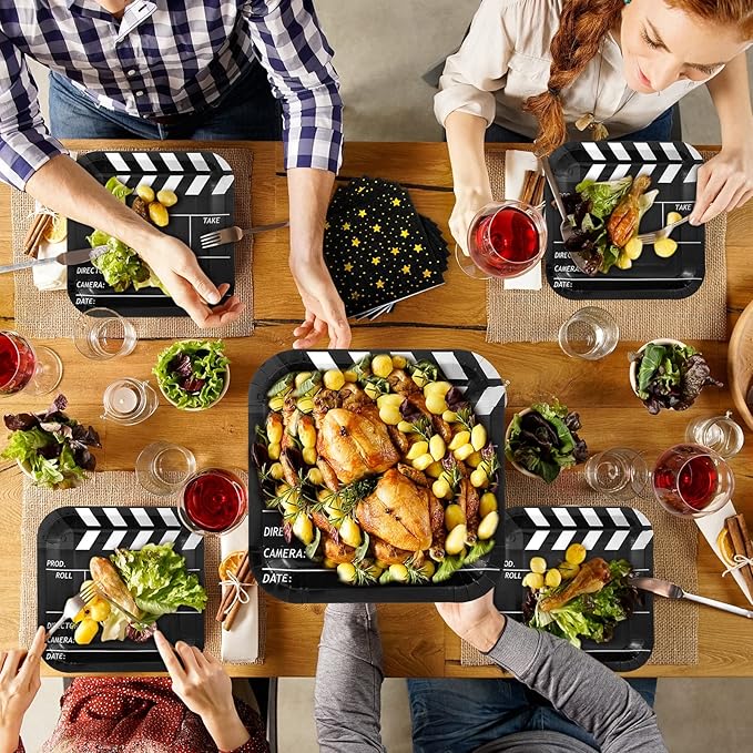 100 Pcs Movie Night Theme Party Supplies Serves 50 Movie Night