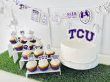 TCU Party Supplies for Football, Birthday Gift, Graduation Party