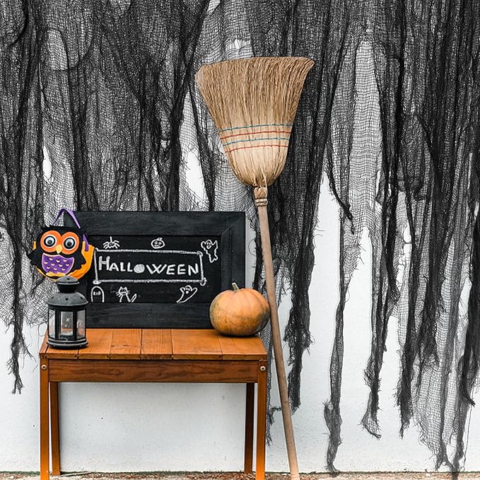 500 x 59 Inch Halloween Spooky Cloth Black Large Size Halloween