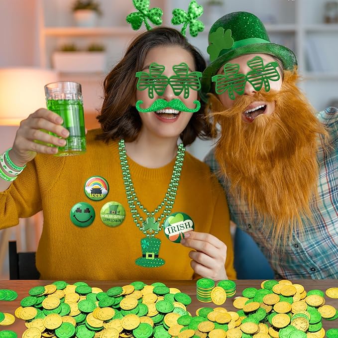 188Pcs St Patrick's Day Accessories Party Favor Set Necklaces