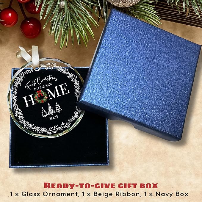 New Home Christmas Ornament 2025 - House Warming Gifts New Home -