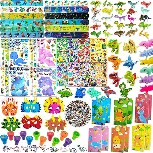 172PCS Dinosaur Party Favors for Kids 4 8 Ultimate Birthday Goodie