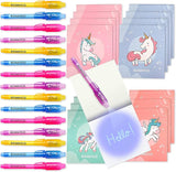 Invisible Ink Pen and Notebook Pack 16 Unicorn Party Favors for Kids