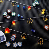 Casino Theme Party Decorations Las Vegas Party Supplies 20 LED 10 ft