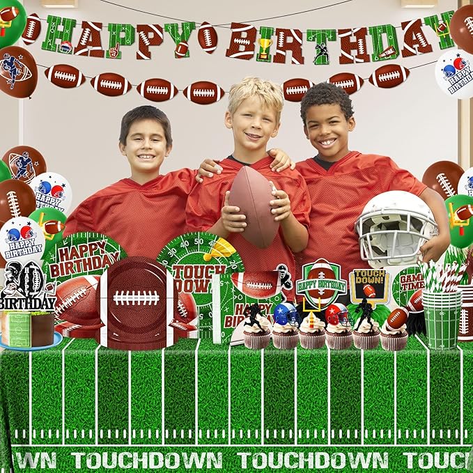 Football Birthday Party Decorations 191Pcs Football Party Supplies