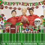 Football Birthday Party Decorations 191Pcs Football Party Supplies