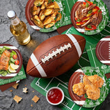 Football Plates and Napkins 150Pcs Football Party Supplies Kit