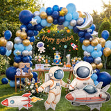 4 Pcs Large 30" Astronaut Cardboard Cutouts, Space Birthday