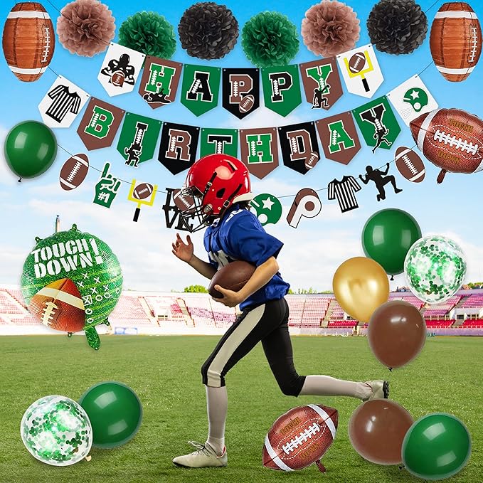 47 Pcs Football Birthday Party Decorations Football Party Supplies