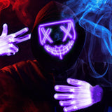 JOYIN Halloween Led Mask, Light Up Mask and Gloves for Cosplay Costume