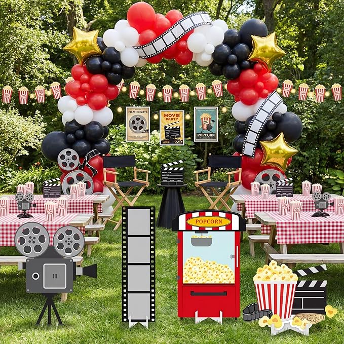 4 Pcs Large 20 X 30 Movie Night Cardboard Cutouts Academy Awards