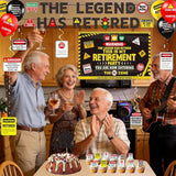Retirement Party Decorations for Men Women Happy Retirement Banner