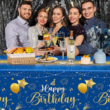 Tudomro 3 Pcs Happy Birthday Tablecloths Happy Birthday Party
